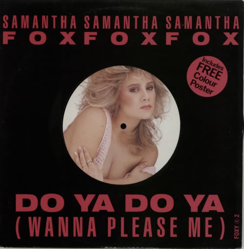 サマンサ・フォックス　Do Ya Do Ya　限定 ピクチャー 12”レコード サマンサ・フォックス Do Ya Do Ya 限定 ピクチャー 12”レコード